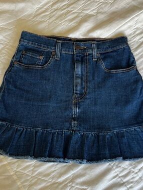 Levi's Denim Ruffle Skirt